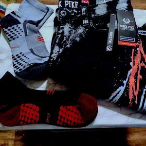 Men's Shorts Black Denim Graphic Design + BONUS